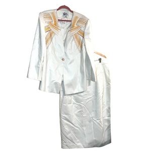 NWOT Stella Louise for K& B Ivory Faux Suede SZ 20W